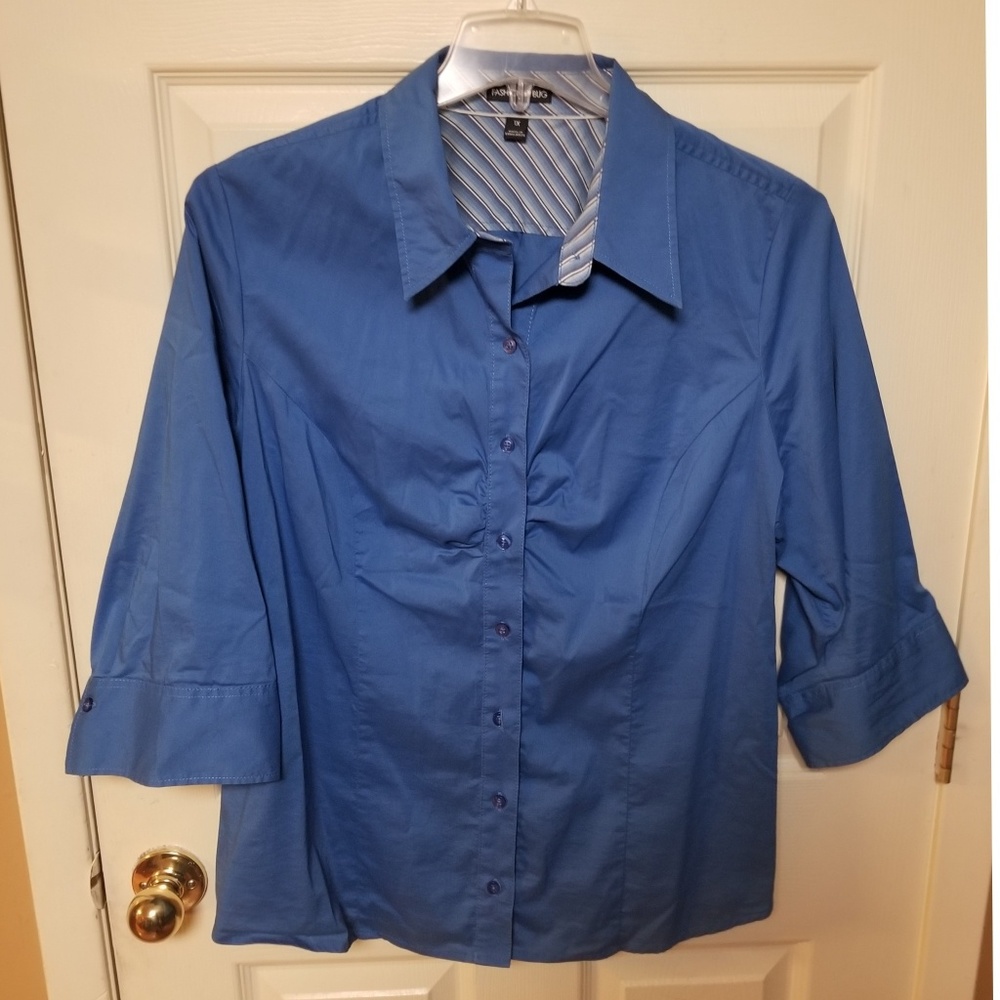 1X Fashion Bug 3/4 Sleeved Button Down Blouse